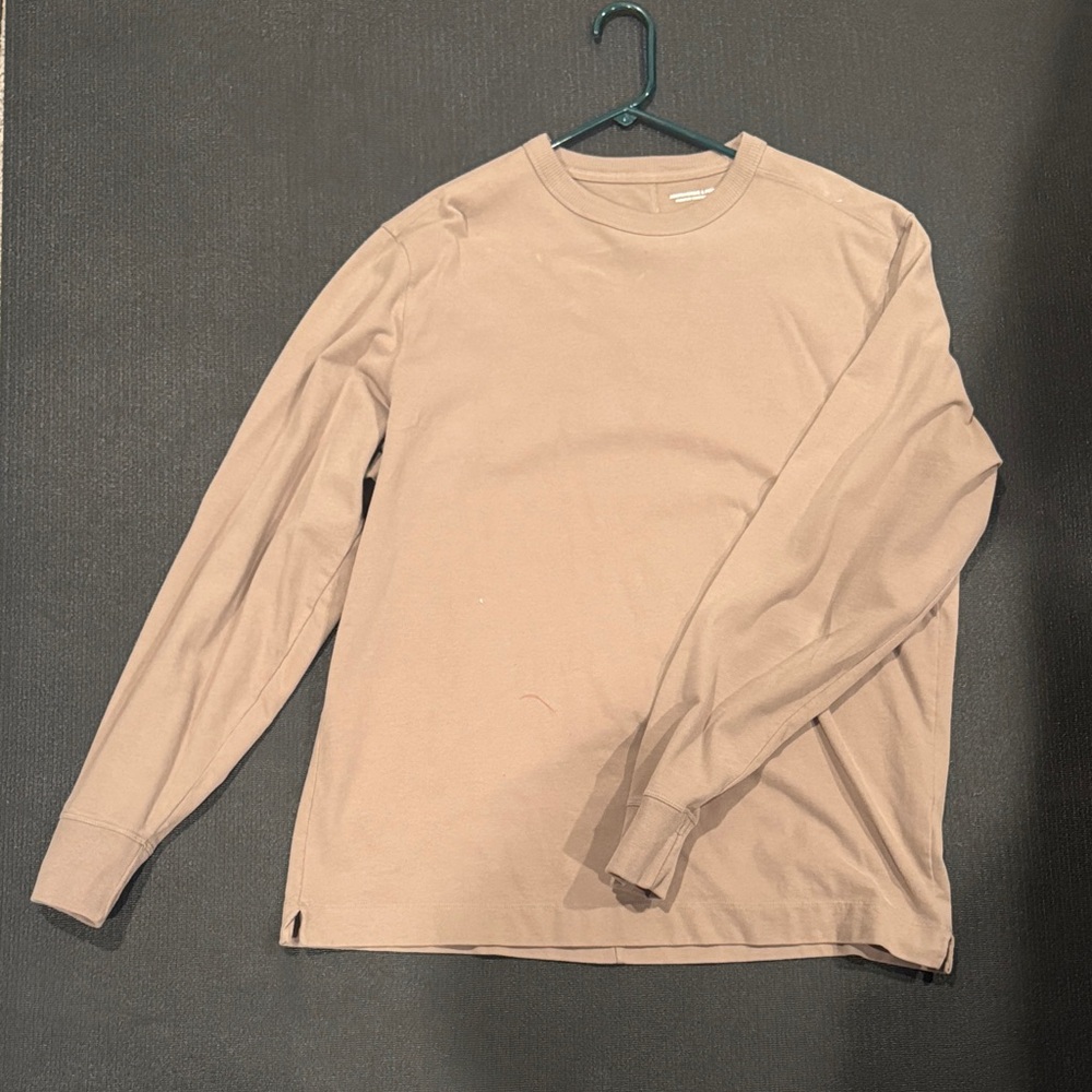 Men's Tan Long Sleeve Shirt